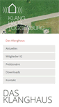 Mobile Screenshot of klanghaus-toggenburg.ch